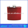 stainless steel hip flask with cigarette case
